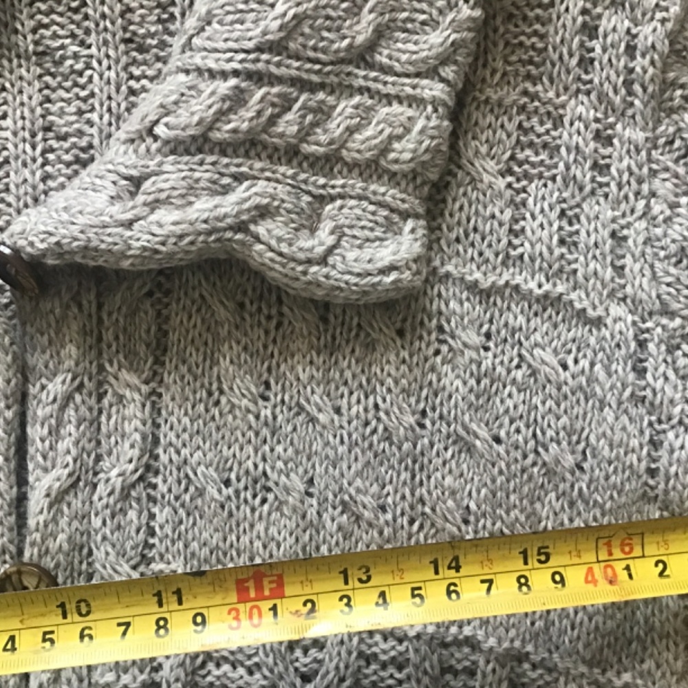 Aran Wool Cardigan - Picture 11 of 13